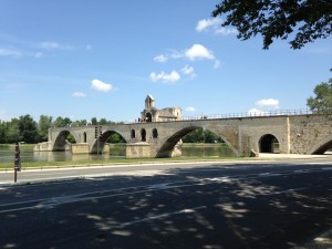 Bridge of St. Benedict over Rhone River