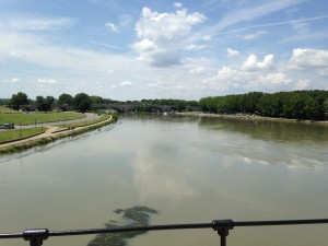 Rhone River from Pont de St. Benedict