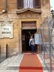 Rome 2 Sandi at Babington's English Tea House