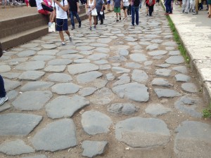 Rome 3 Old Roman pavement in front of Colesium