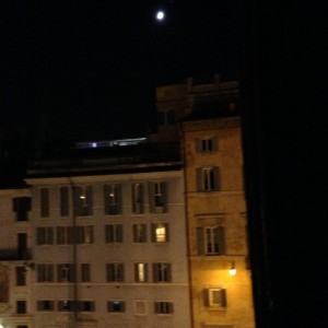 Rome 4 Moon from our hotel window