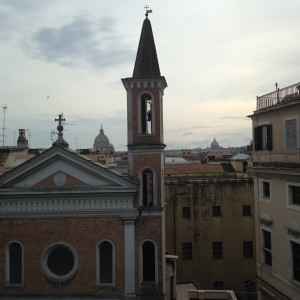 Rome 4 View from our restaurant on Via Sistina at Spanish Steps