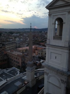 Rome Bell Tower and Spanish Steps