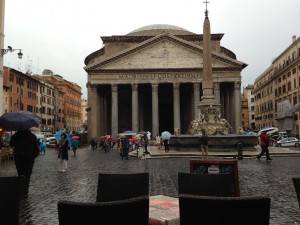 Rome restaurant next to hotel across from Pantheon